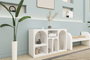 Hanah Home Consola Blanca Liva 120 - Mueble de Entrada o Salón Moderno, 120x74x37 cm